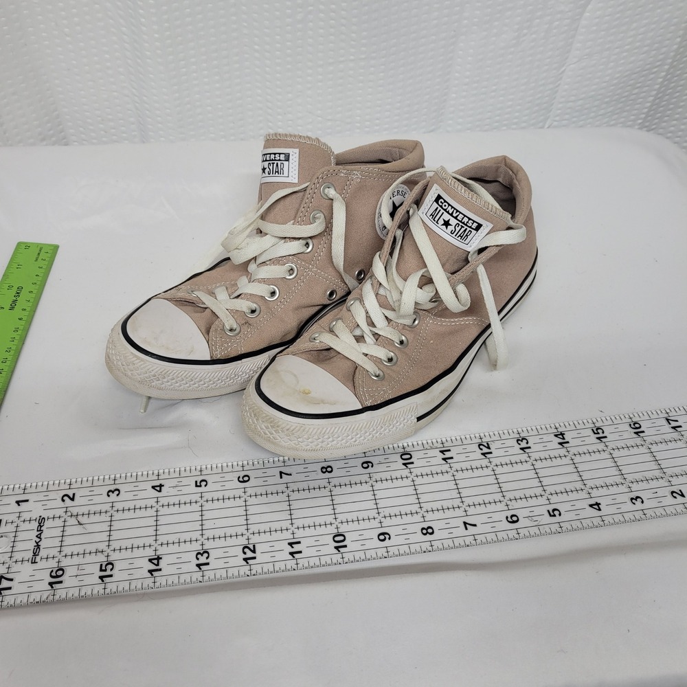 Converse Chuck Taylor All Star Madison Mid Tan Canvas Sneakers A06511F Womens 10